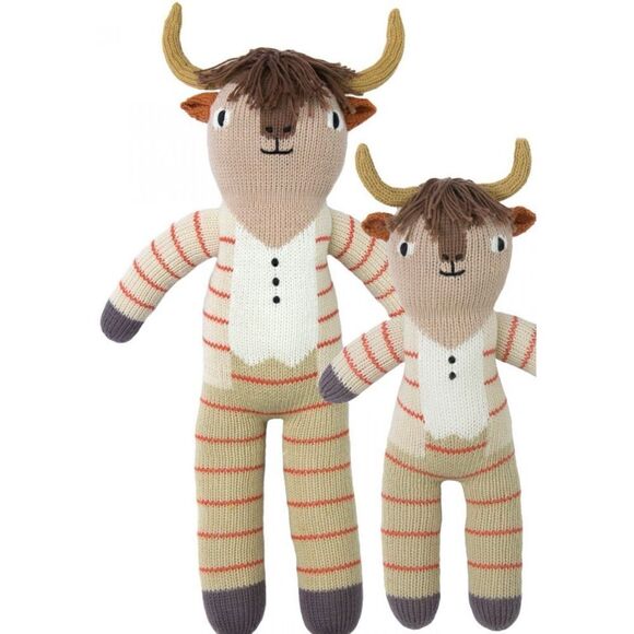 BLABLA Pablo The Longhorn Kids Knit Doll New No Tags - Picture 4 of 6